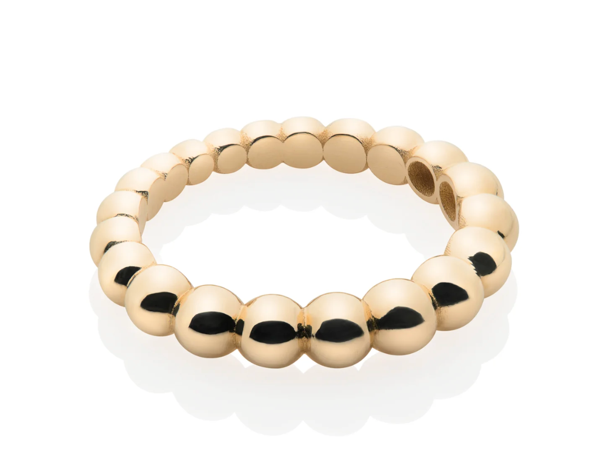 Aynur Abbott - R#63 Fine globule gold ring