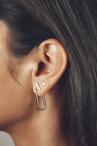 Aynur Abbott - E#56 Gold hook square earring