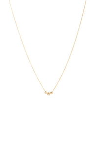 Aynur Abbott - N#02 Delicate triple ball gold necklace