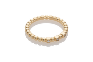Aynur Abbott - R#41 Triple white diamond bubble ring