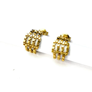Martine Viergever - Earring - Cleo - gold