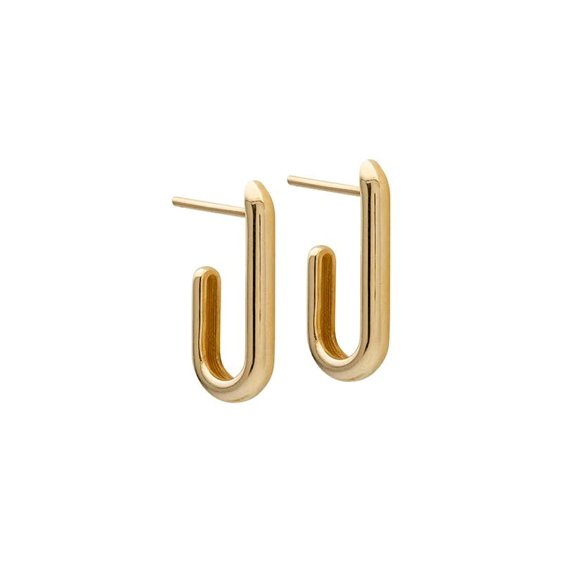 Aynur Abbott - E#64 Gold hook earring small