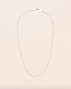 Wouters & Hendrix - NHS009 - Long flat chain necklace - silver