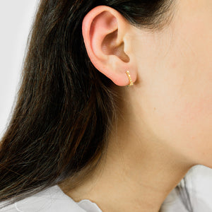 Martine Viergever - Earring - Square simple - gold