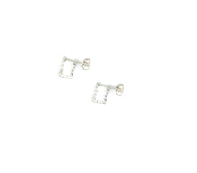 Load image into Gallery viewer, Martine Viergever - Earring - Square simple - silver
