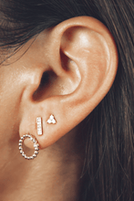 Load image into Gallery viewer, Aynur Abbott - E#59 Triple white diamond earring
